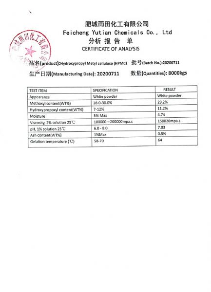 Hydroxypropyl metyl cellulose HPMC