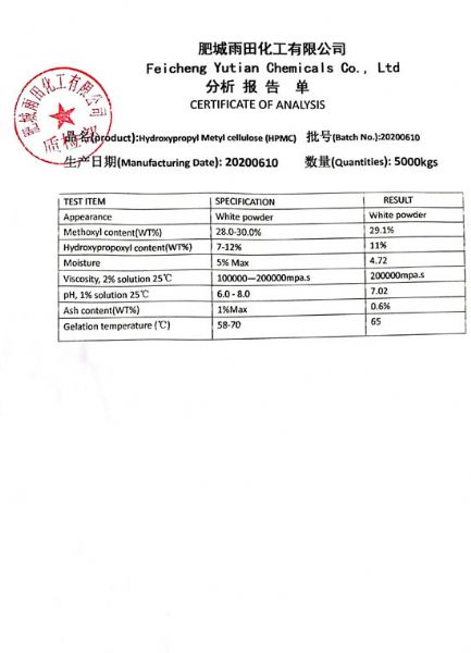 Hydroxypropyl metyl cellulose HPMC